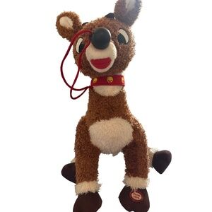 Hallmark Talking Rudolph The Red-Nosed Reindeer Plush Musical Light Up Nose